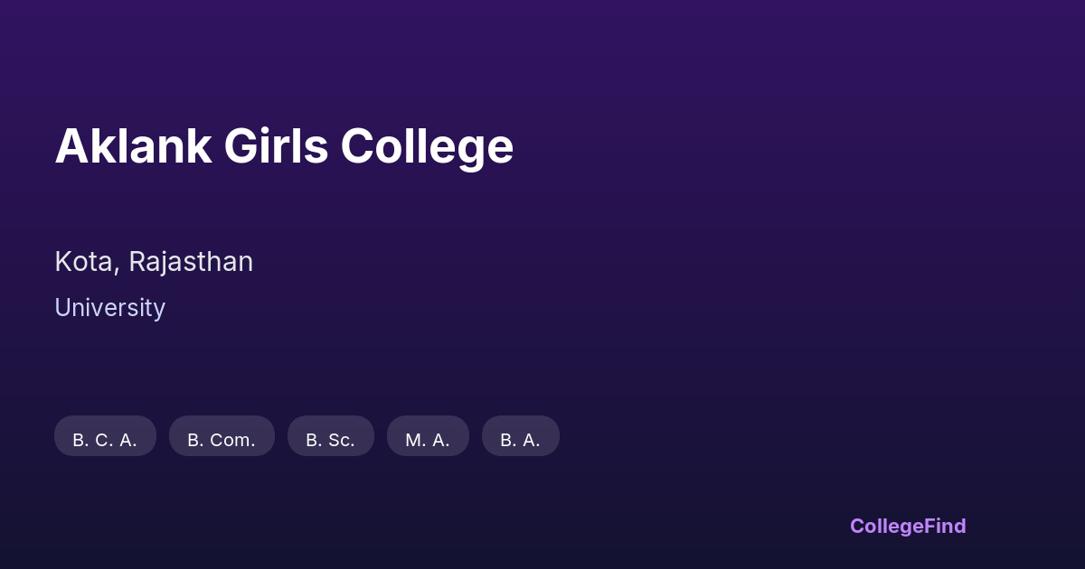 aklank girls college