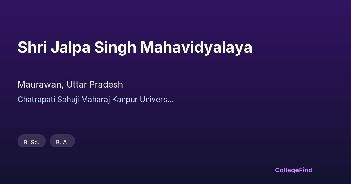 shri jalpa singh mahavidyalaya
