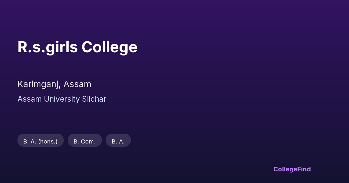 r.s.girls college