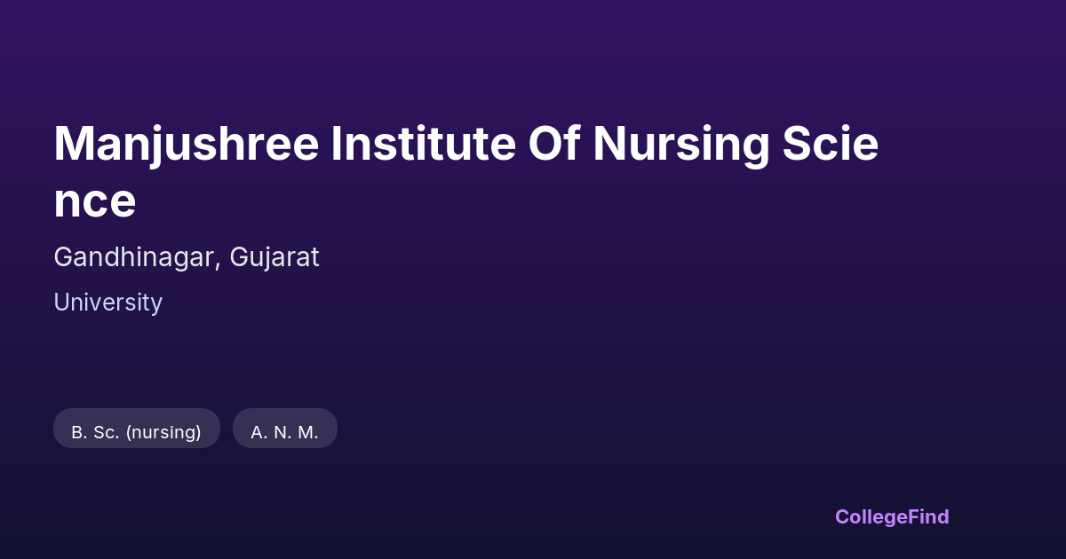 manjushree institute of nursing science