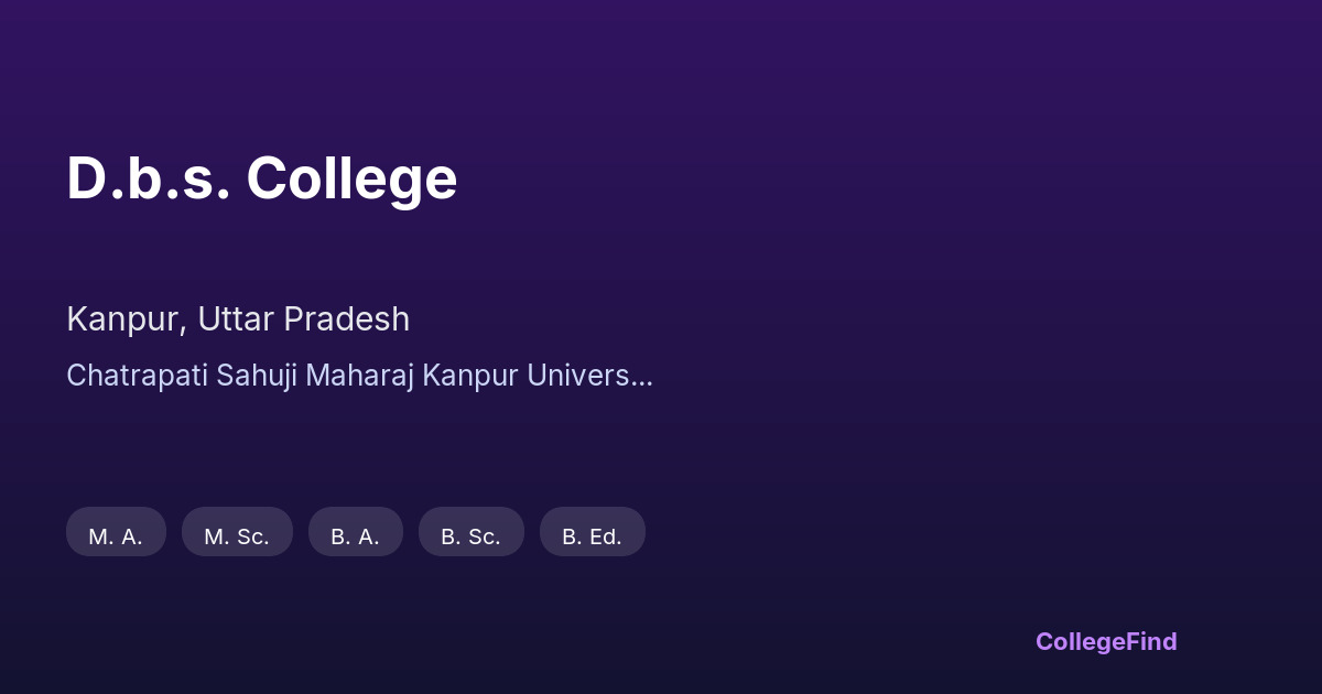 d.b.s. college