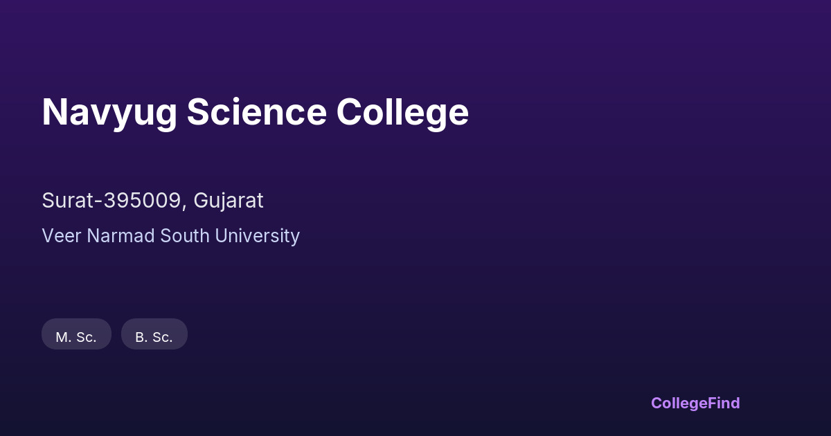 navyug science college