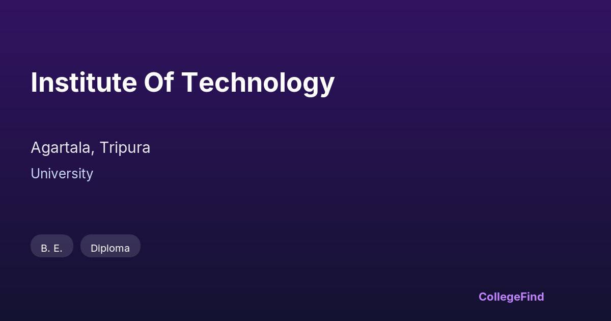 institute of technology