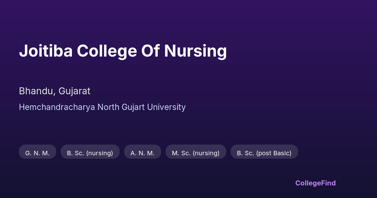 joitiba college of nursing
