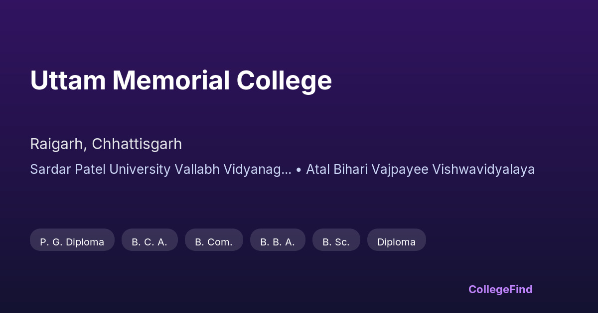 uttam memorial college