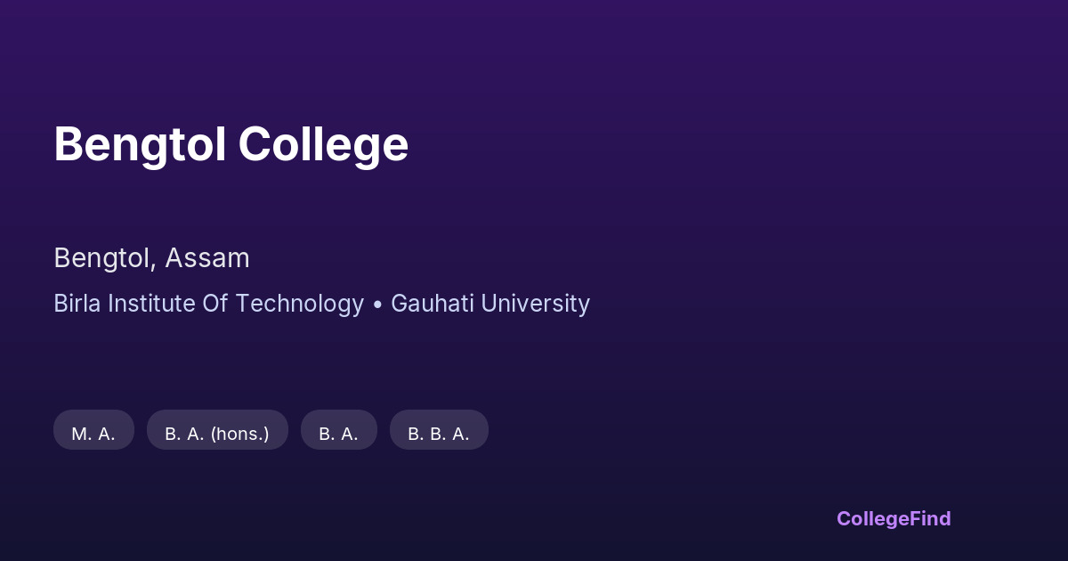 bengtol college