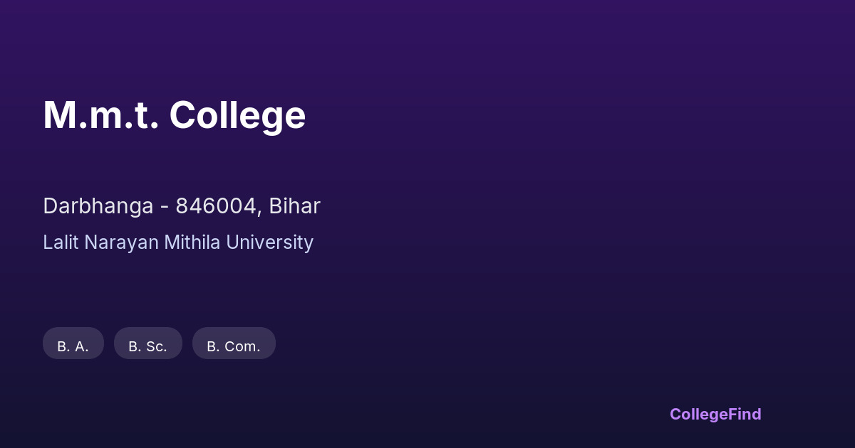 m.m.t. college
