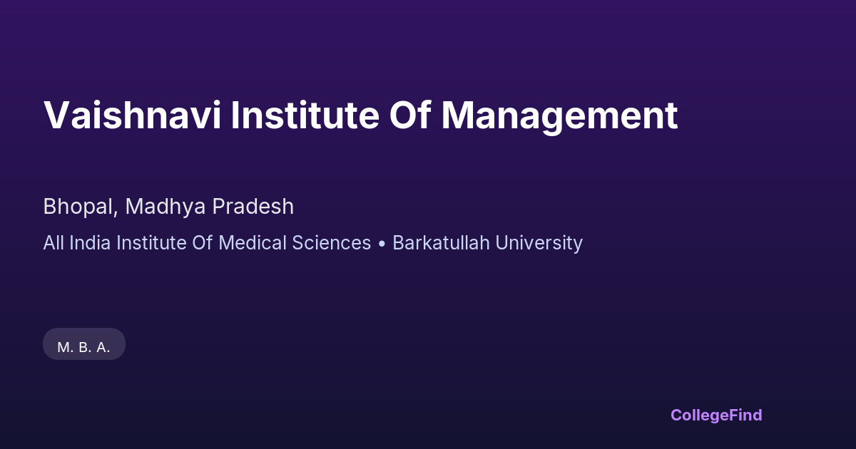 vaishnavi institute of management