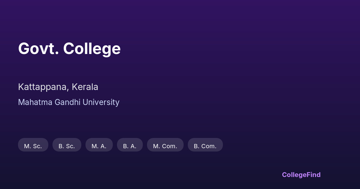 govt. college