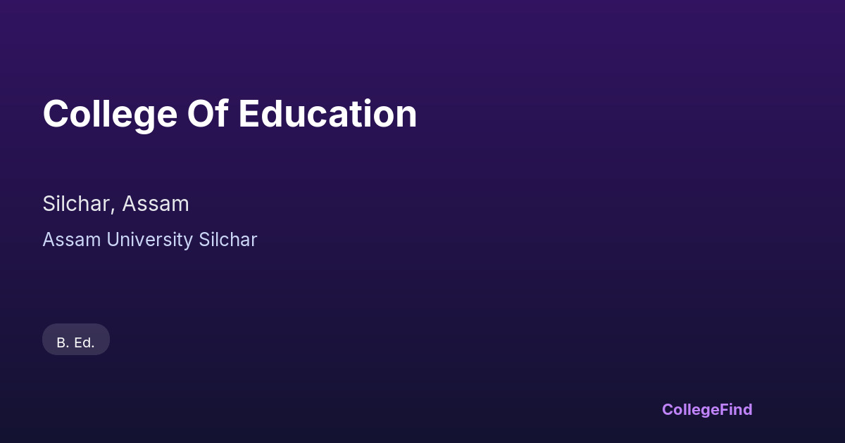 college of education