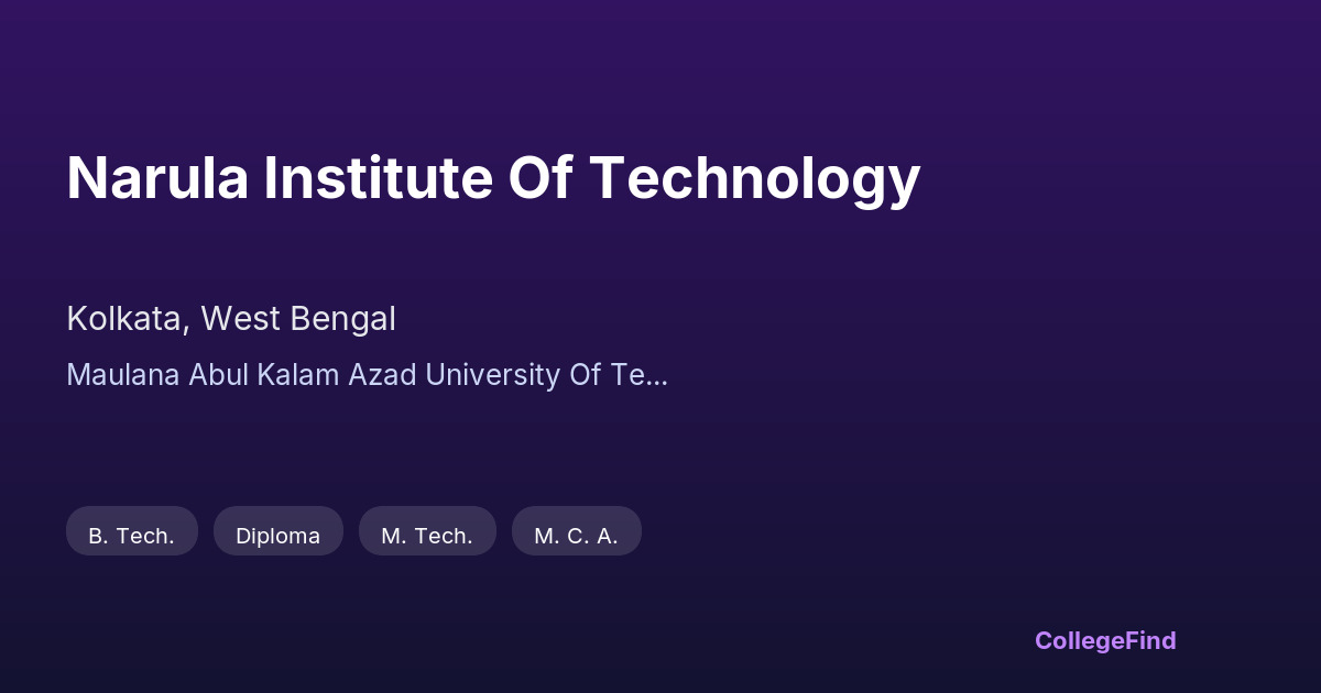 narula institute of technology