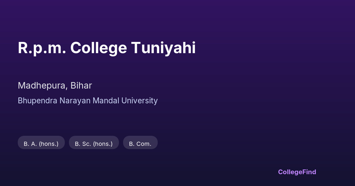 r.p.m. college tuniyahi