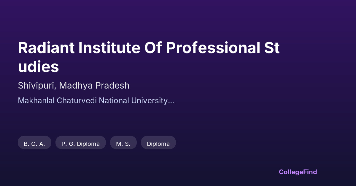radiant institute of professional studies
