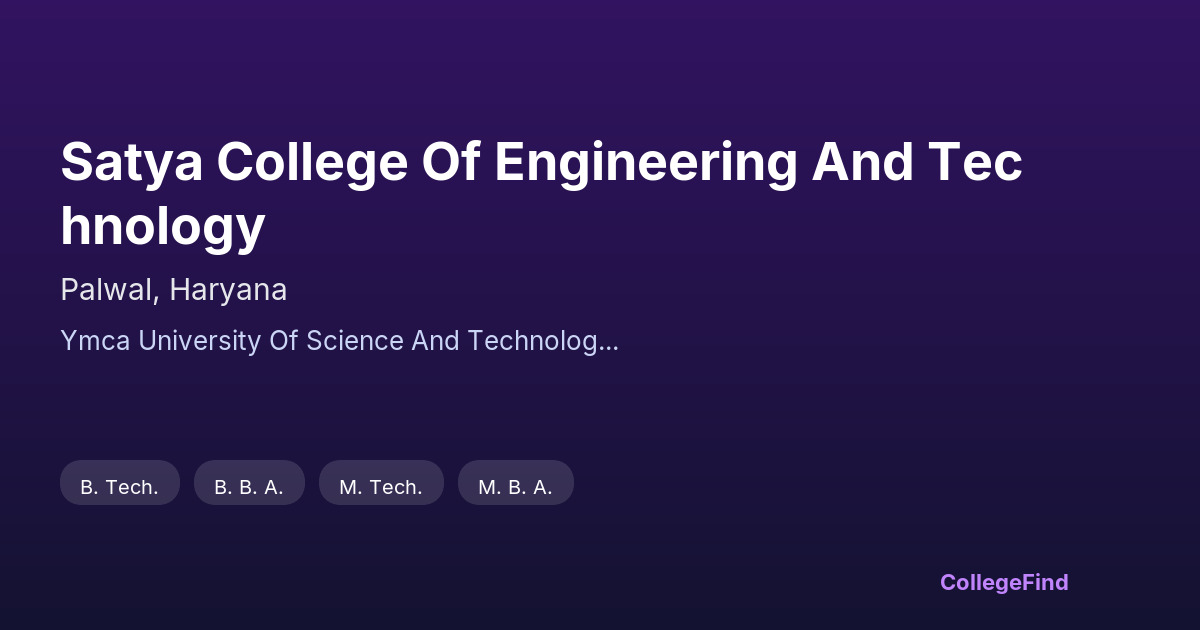 satya college of engineering and technology
