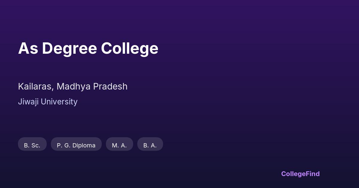 as degree college