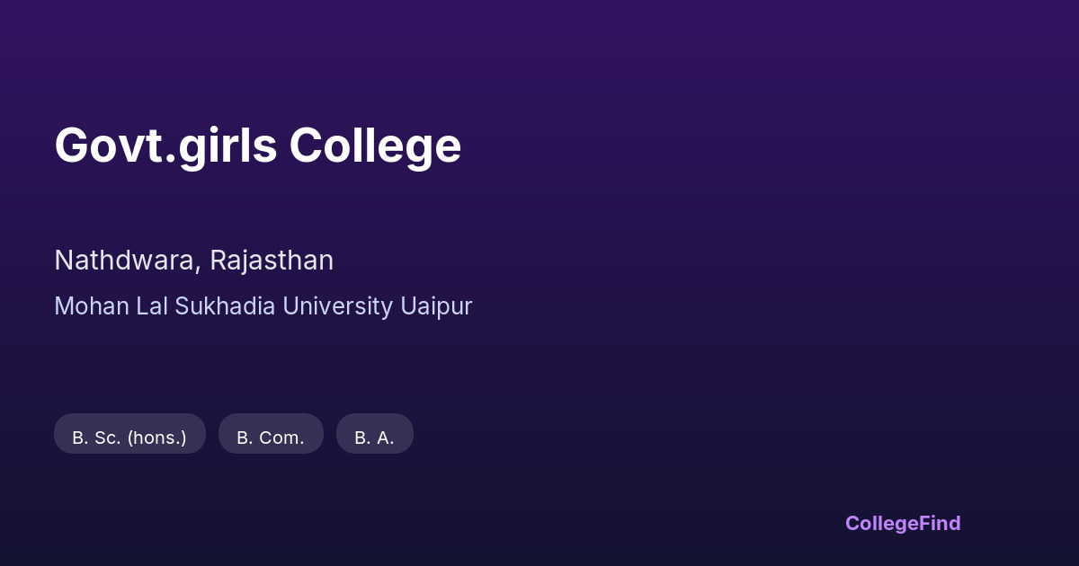 govt.girls college