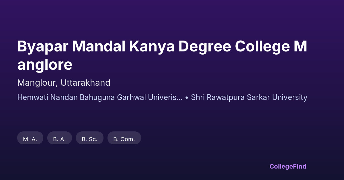 byapar mandal kanya degree college manglore