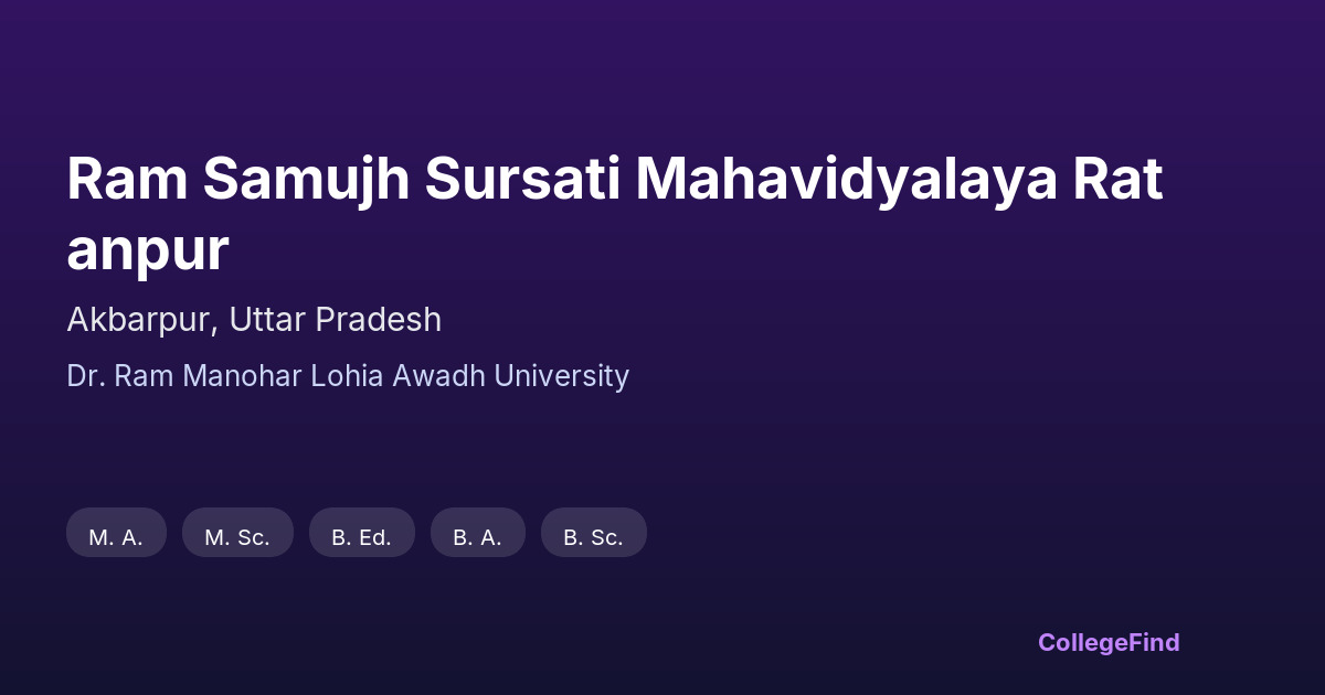 ram samujh sursati mahavidyalaya ratanpur