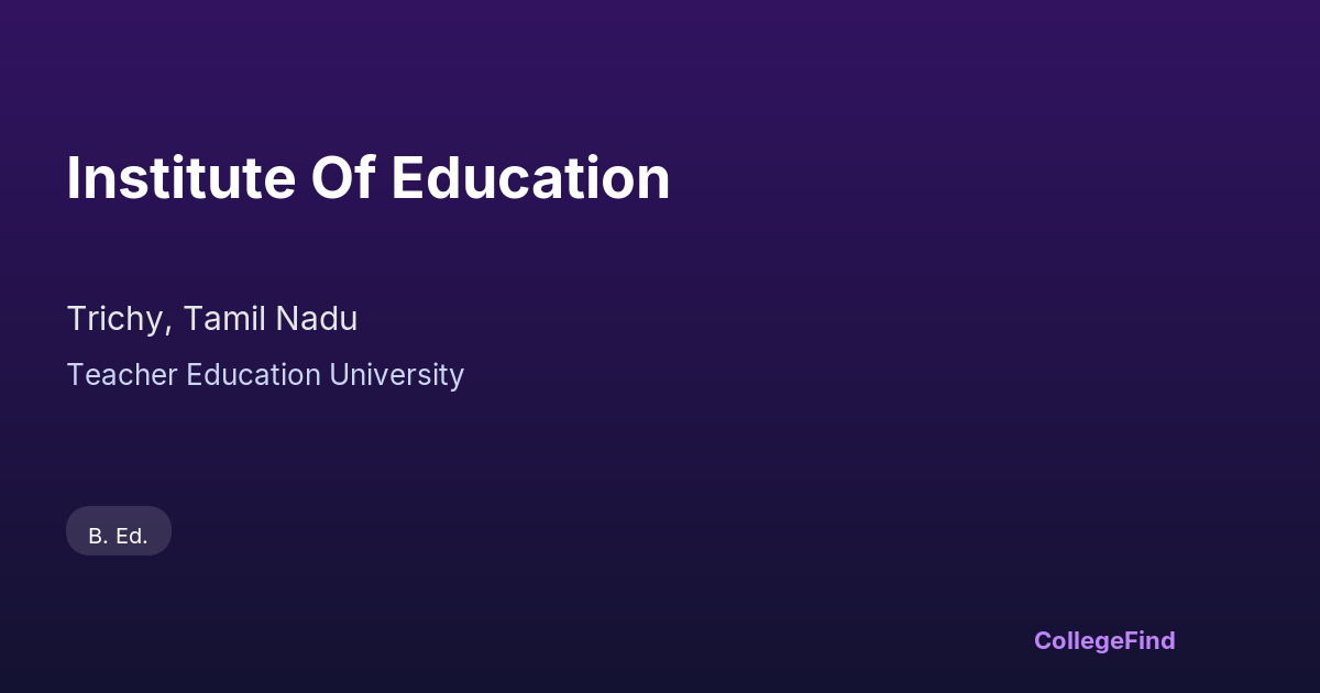 institute of education