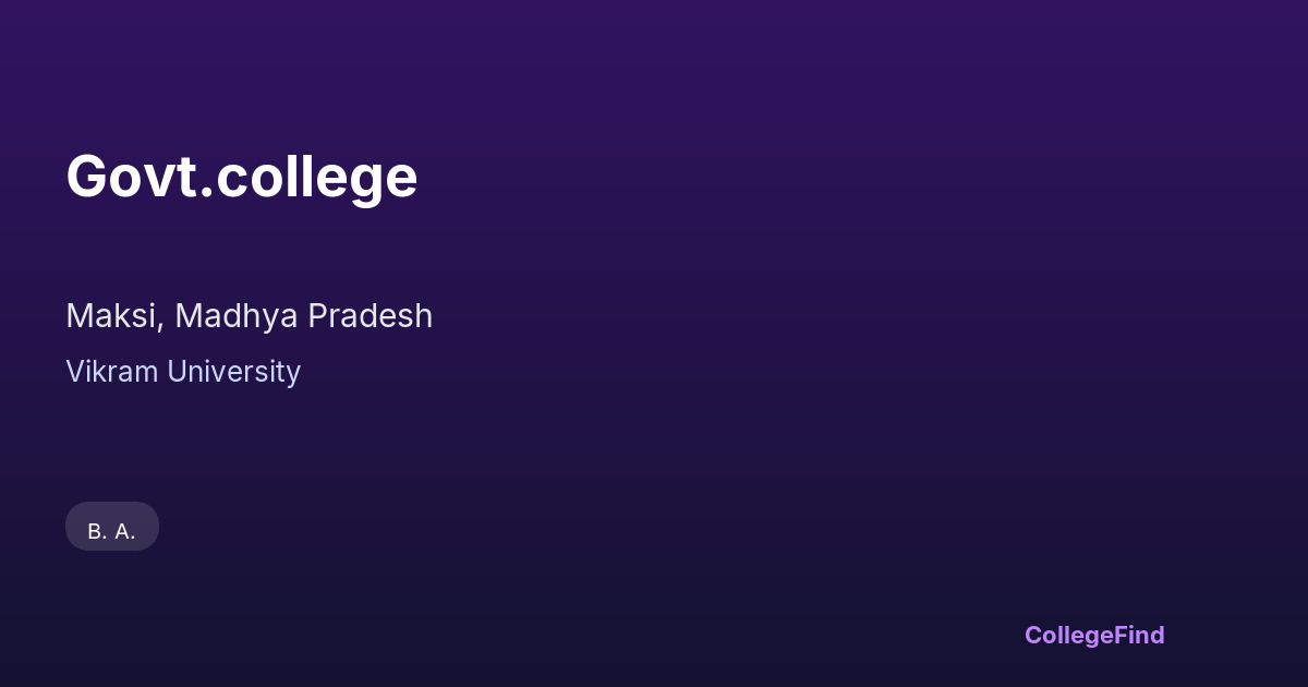 govt.college