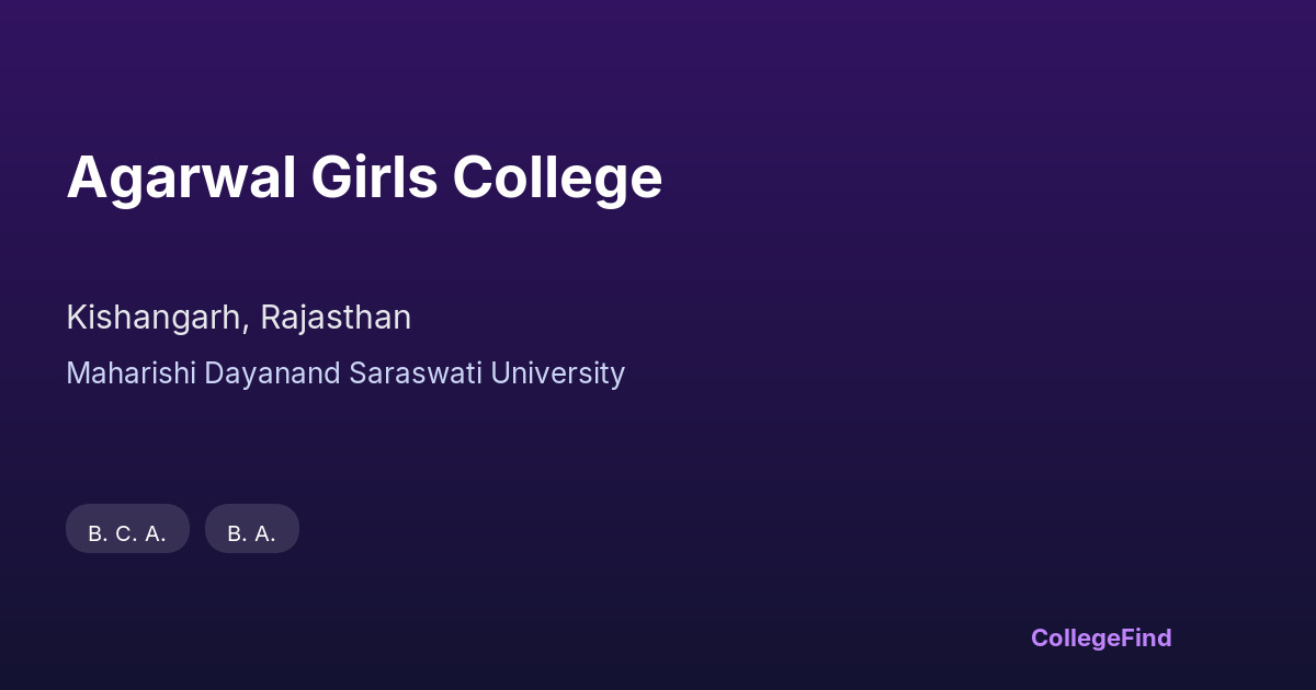 agarwal girls college