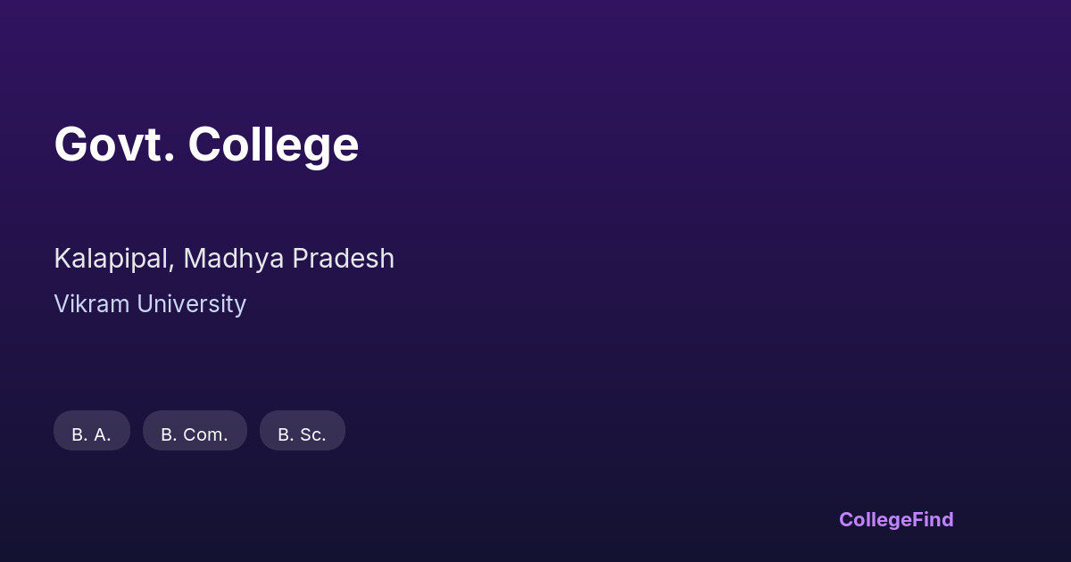 govt. college