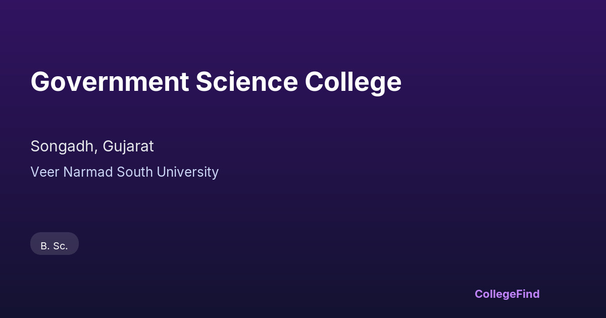 government science college