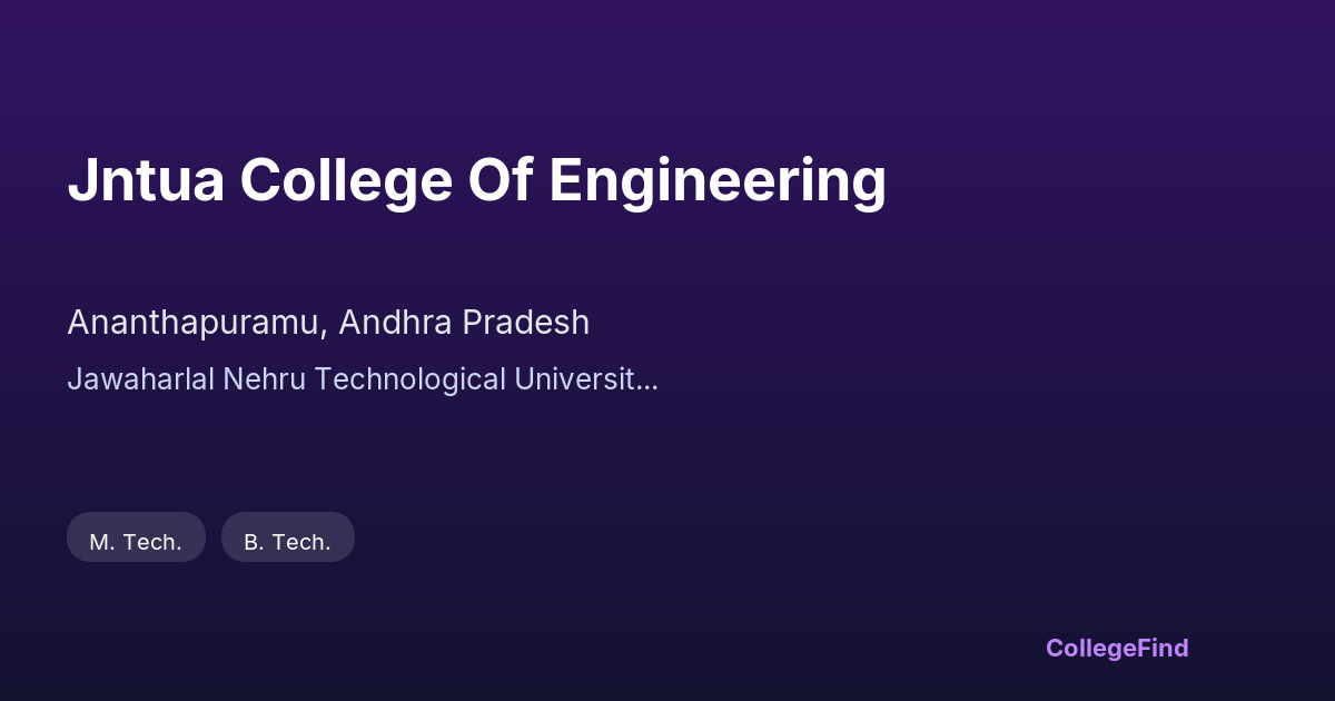 jntua college of engineering