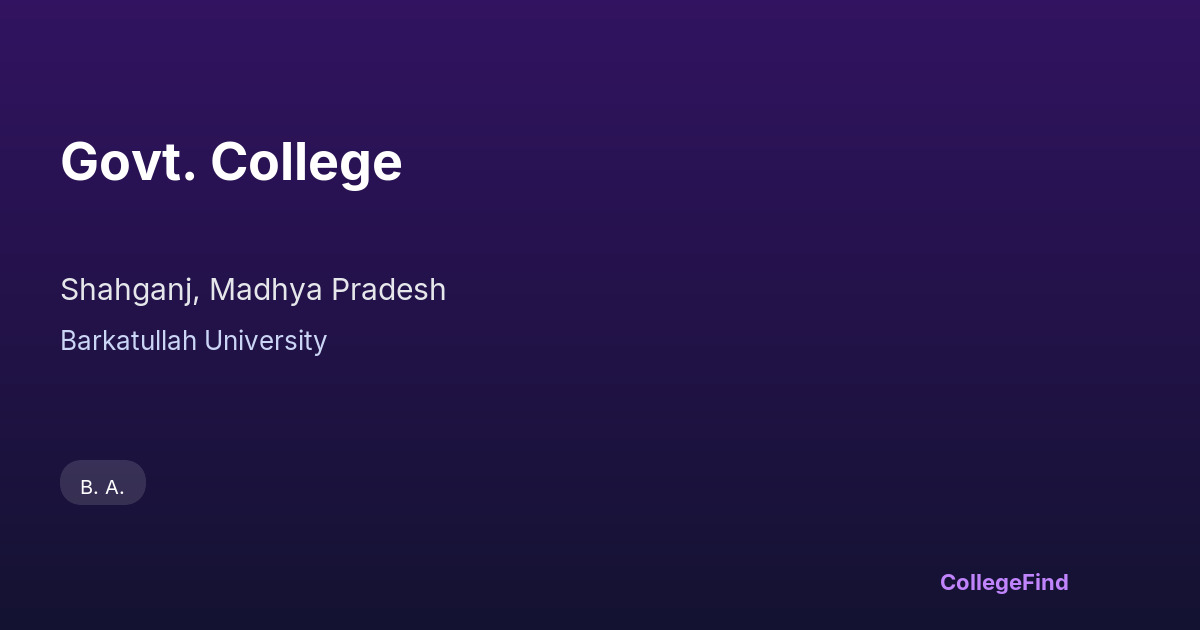 govt. college