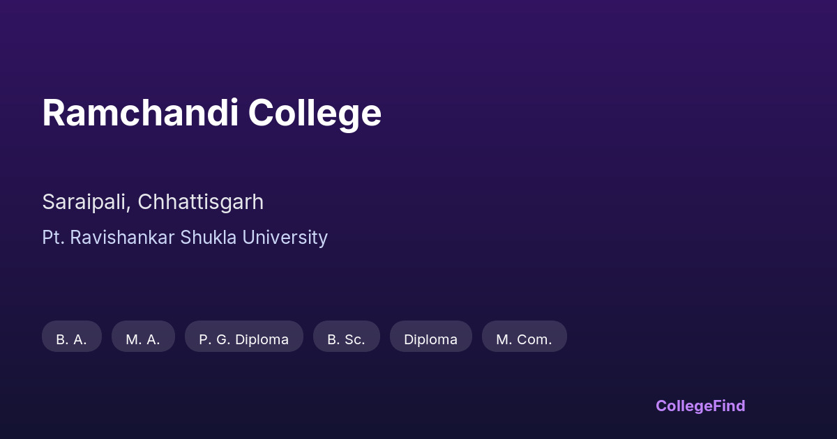 ramchandi college