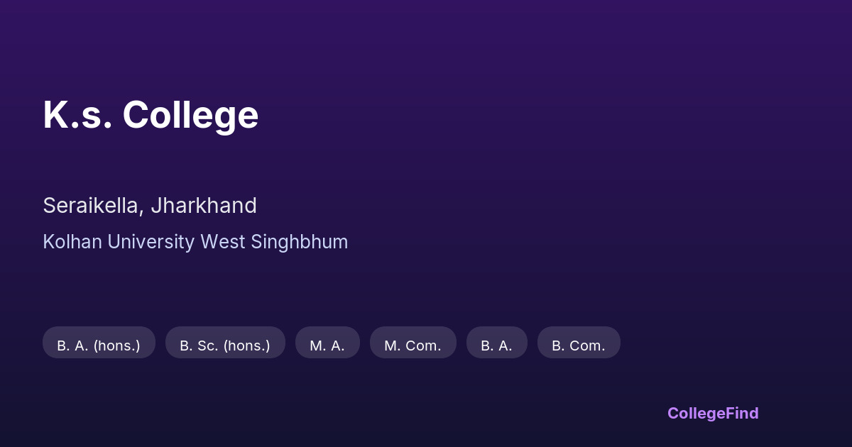 k.s. college
