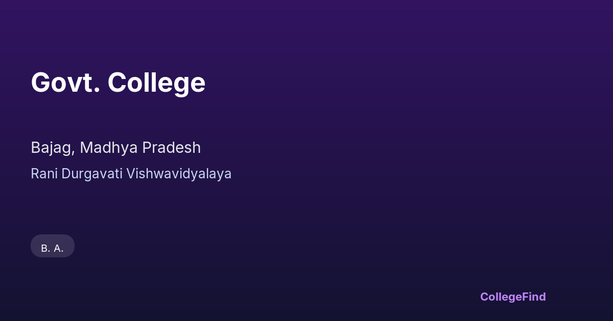 govt. college