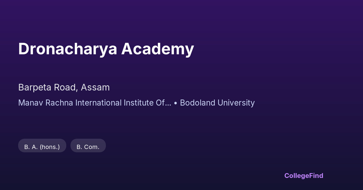 dronacharya academy