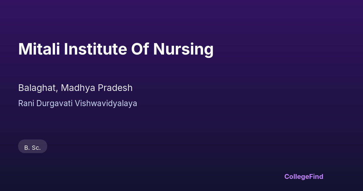 mitali institute of nursing