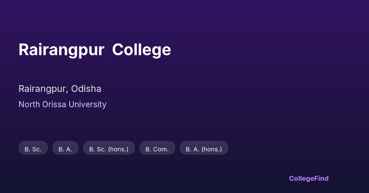 rairangpur  college