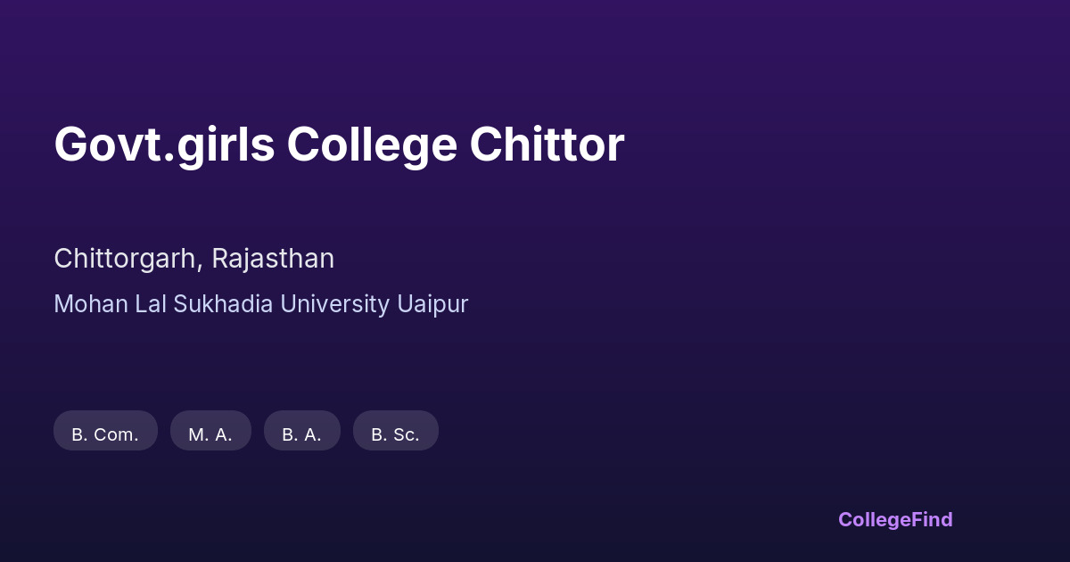 govt.girls college chittor