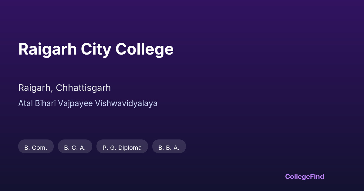 raigarh city college
