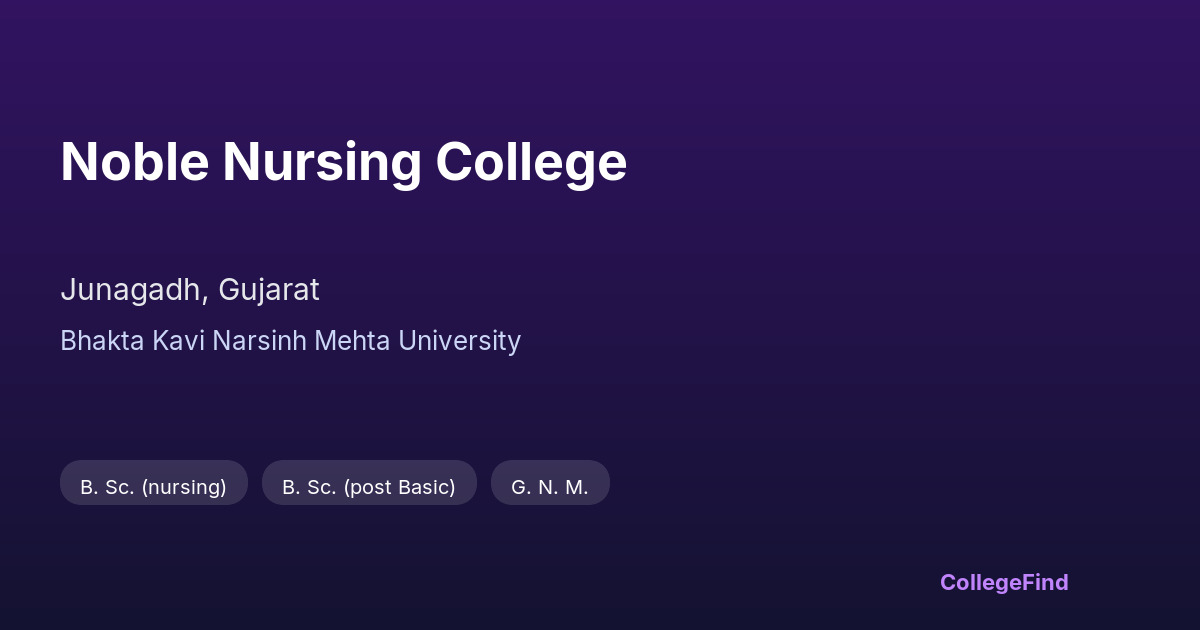 noble nursing college