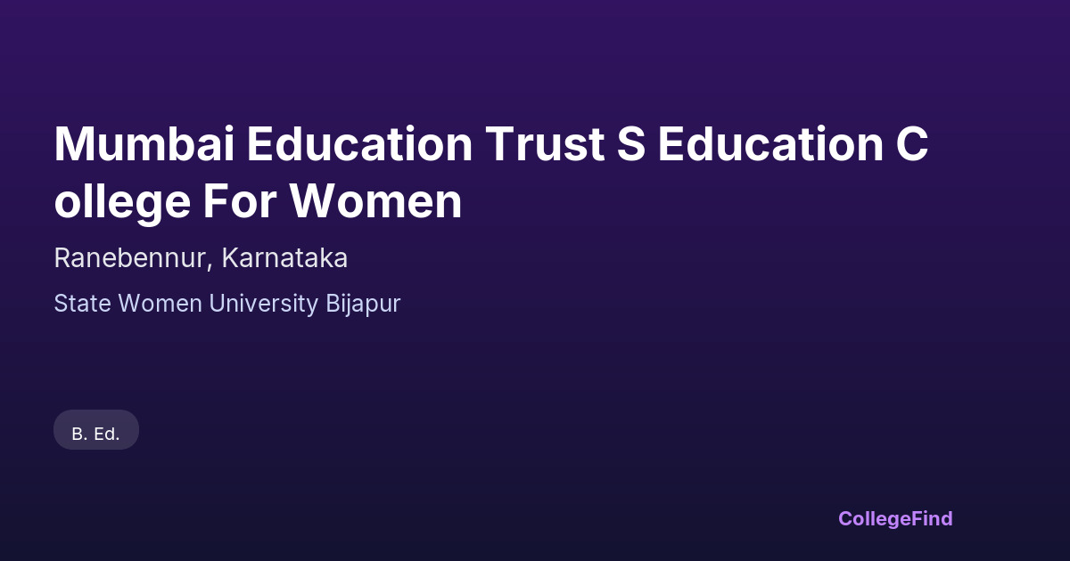 mumbai education trust s education college for women