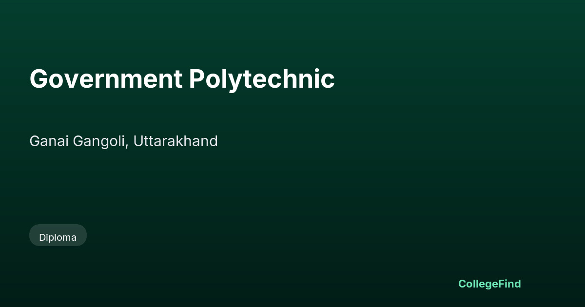 government polytechnic