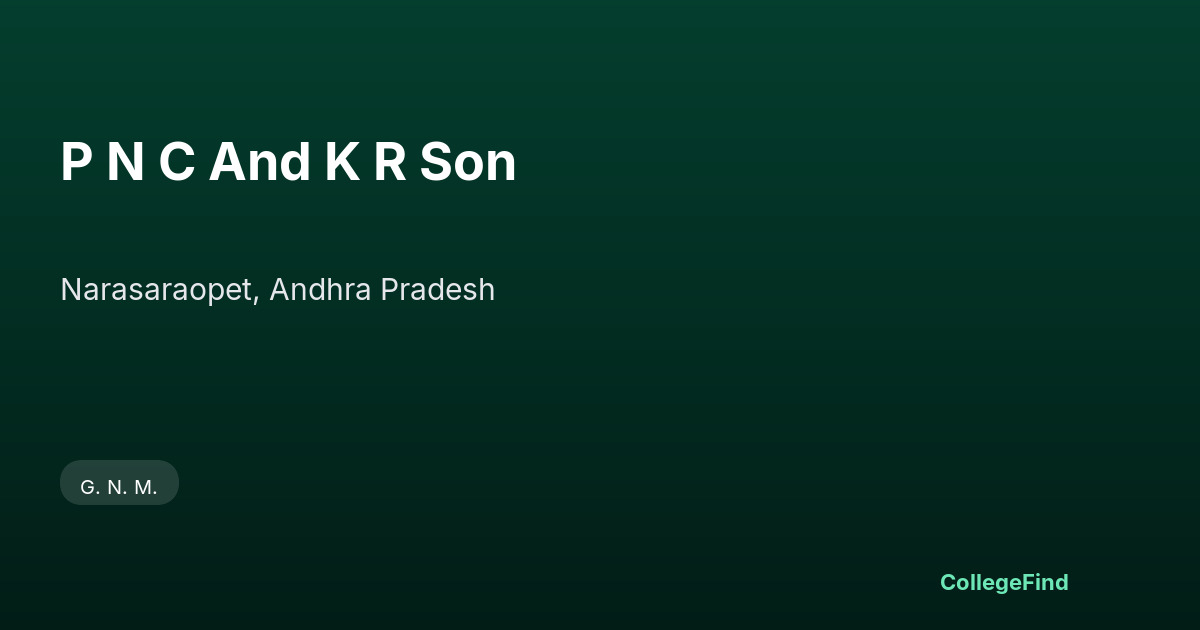 p n c and k r son
