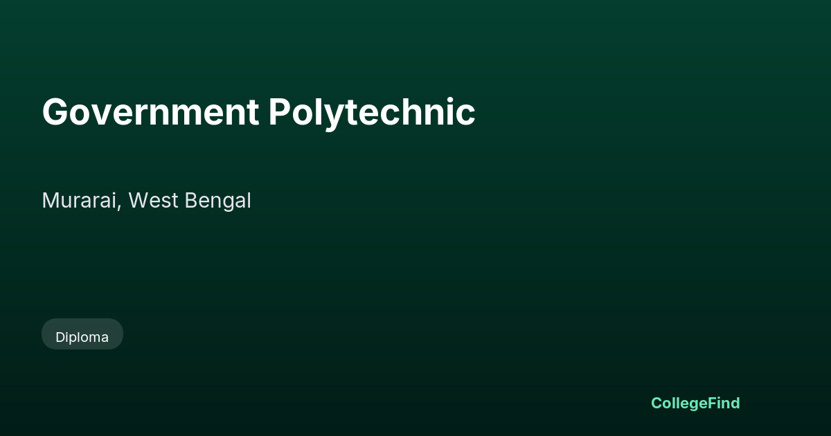 government polytechnic