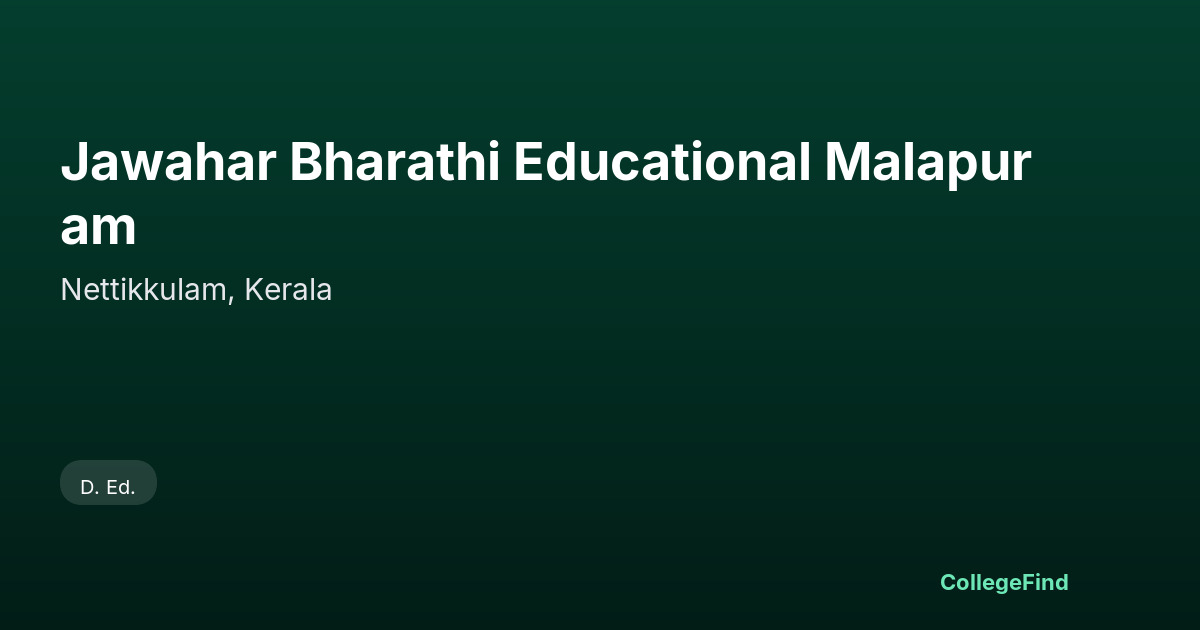 jawahar bharathi educational malapuram