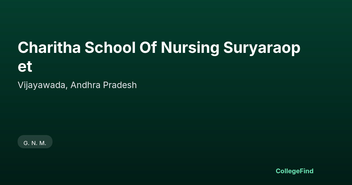 charitha school of nursing suryaraopet