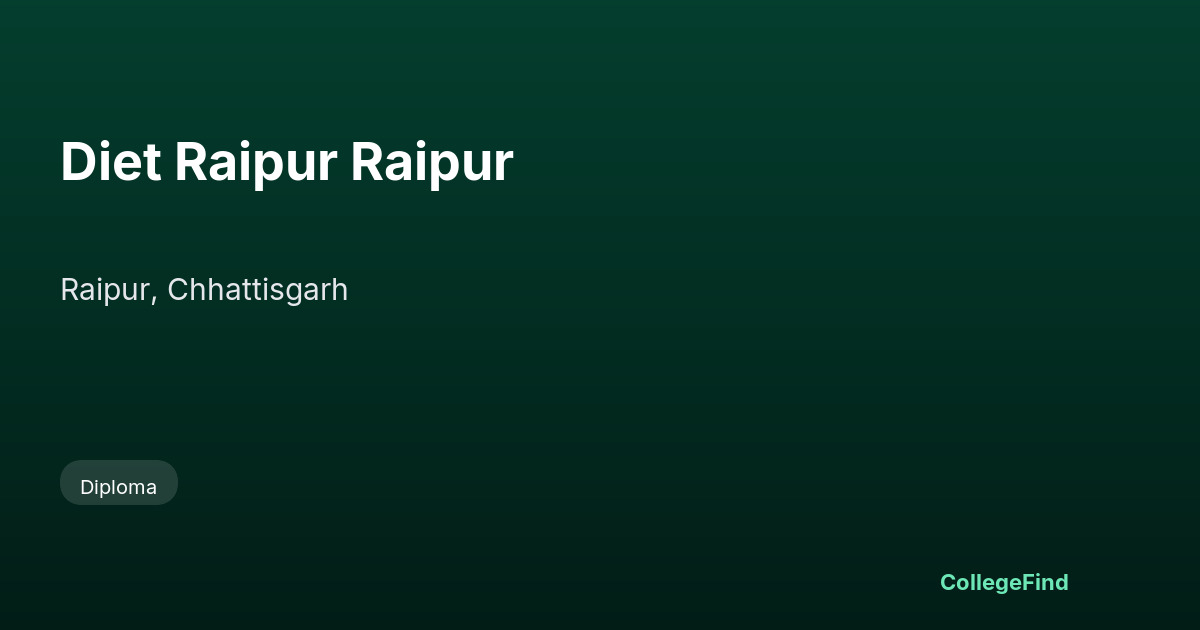 diet raipur raipur