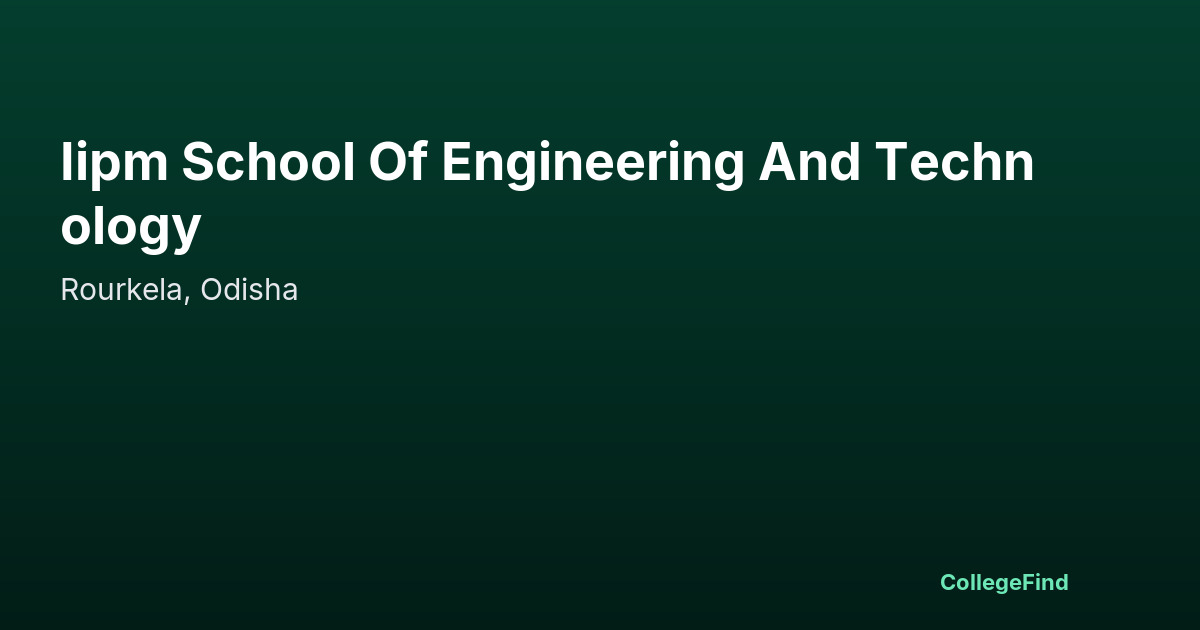iipm school of engineering and technology