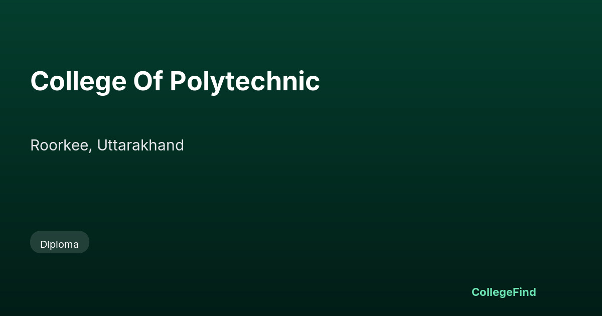 college of polytechnic