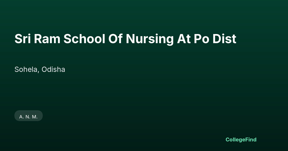 sri ram school of nursing at po dist