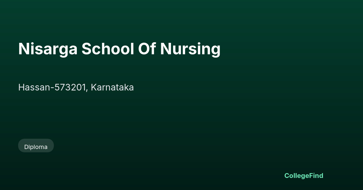 nisarga school of nursing