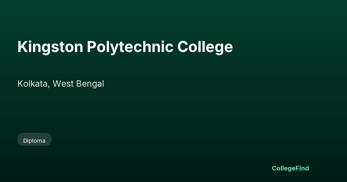 kingston polytechnic college